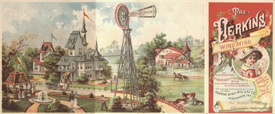 Publicité pour les moulins à vent Perkins - American School